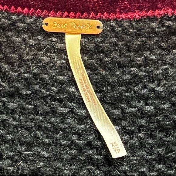 Free People xSmall Oversized Alpaca Blend Black Ultrasoft All Mine Sweater Cozy - Picture 3 of 12